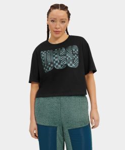 Kvinder UGG RTW-kollektion | Thahlia Cropped Logo Tee, Ugg Tarr