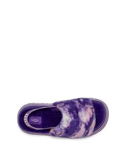 Damer UGG Tøfler | Disco Marble Slide ,Ugg Violnat