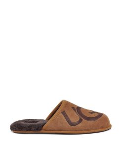 Mænd UGG Tøfler | Scuff logo Kastanje / Espresso