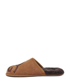 Mænd UGG Tøfler | Scuff logo Kastanje / Espresso