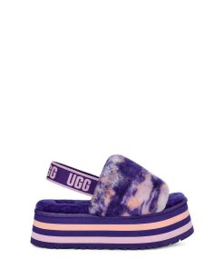 Damer UGG Tøfler | Disco Marble Slide ,Ugg Violnat