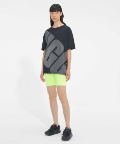 Kvinder UGG RTW-kollektion | Jacqueline logo t-shirt Sort / Kul