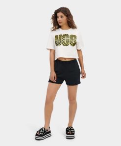 Kvinder UGG RTW-kollektion | Thahlia Cropped Logo Tee, Ugg Nimbus