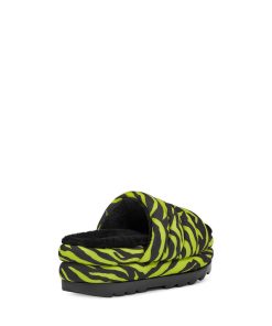 Damer UGG Sandaler og rutsjebaner | Maxi Slide Tiger Print Key Lime