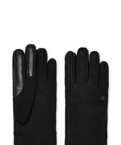 Kvinder UGG Tilbehør | Fåreskind Colorblock Glove ,Ugg Sort