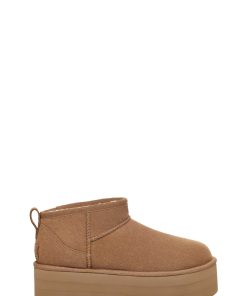 Damer UGG Klassiske støvler | Klassisk Ultra Mini Platform,Ugg kastanje