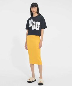 Kvinder UGG RTW-kollektion | Fionna logo t-shirt Sort hvid