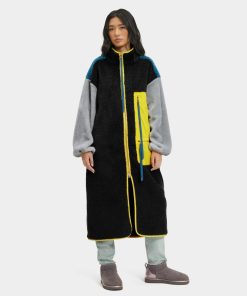 Kvinder UGG RTW-kollektion | Meela Colorblocked Sherpa Coat,Ugg Blæk