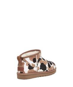 Damer UGG Klassiske støvler | Klassisk Ultra Mini Cow Print kastanje