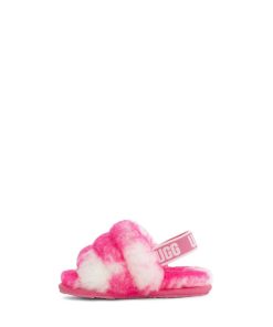 Børn UGG Tøfler | Fluff Yeah Slide Marble Pink Rose / Muslingeskal Pink