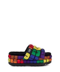 Damer UGG Sandaler og rutsjebaner | Maxi Slide Pride Regnbue logo