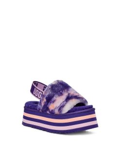 Damer UGG Tøfler | Disco Marble Slide ,Ugg Violnat