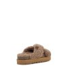 Damer UGG Tøfler | Fuzz Sugar Cross Slide, Ugg Hickory