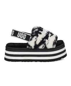 Damer UGG Tøfler | Disco Marble Slide ,Ugg Sort