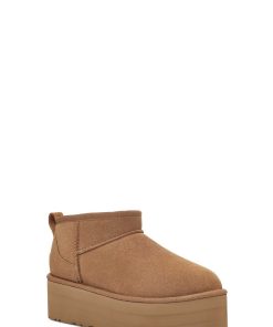 Damer UGG Klassiske støvler | Klassisk Ultra Mini Platform,Ugg kastanje