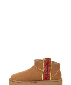 Damer UGG Klassiske støvler | Klassisk Ultra Mini Braid Pla kastanje