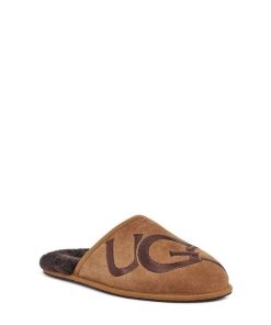 Mænd UGG Tøfler | Scuff logo Kastanje / Espresso