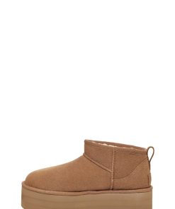 Damer UGG Klassiske støvler | Klassisk Ultra Mini Platform,Ugg kastanje