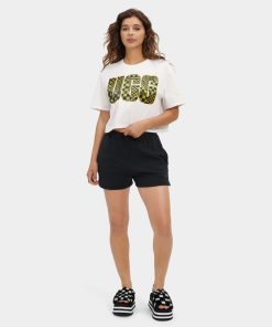 Kvinder UGG RTW-kollektion | Thahlia Cropped Logo Tee, Ugg Nimbus