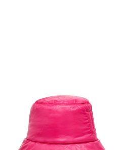 Kvinder UGG Tilbehør | Quiltet Logo Bucket Hat ,Ugg Neon Pink