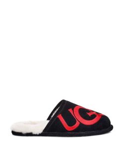 Mænd UGG Tøfler | Scuff logo Sort