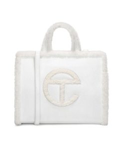 Kvinder UGG Tilbehør | Ugg X Telfar M Shopper Crinkle hvid